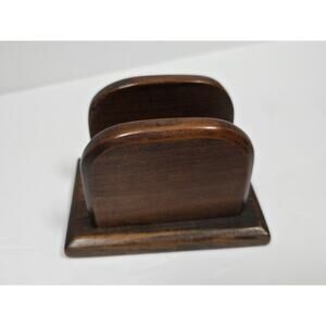 Handmade Wood Letter Napkin Holder 4"